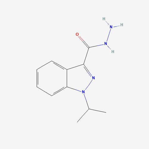 1-propan-2-ylindazole-3-carbohydrazide (CAS: 934302-35-9) - Chemical Structure and Molecular Formula 