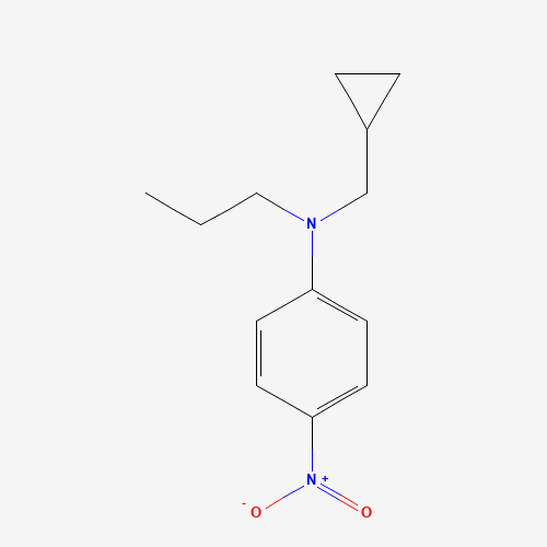 N-(cyclopropylmethyl)-4-nitro-N-propylaniline (CAS: 821777-14-4) - Chemical Structure and Molecular Formula 