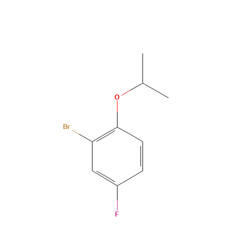 2-bromo-4-fluoro-1-propan-2-yloxybenzene (CAS: 202865-79-0) - Chemical Structure and Molecular Formula 