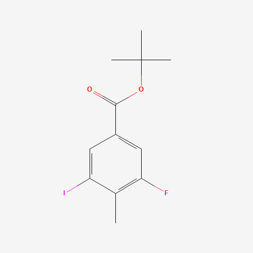 tert-butyl 3-fluoro-5-iodo-4-methylbenzoate (CAS: 861905-85-3) - Chemical Structure and Molecular Formula 