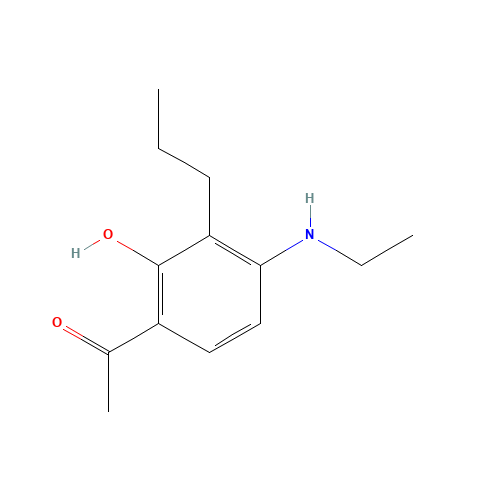 1-[4-(ethylamino)-2-hydroxy-3-propylphenyl]ethanone (CAS: 69049-68-9) - Related Chemical Product