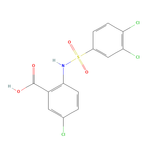 5-chloro-2-[(3,4-dichlorophenyl)sulfonylamino]benzoic acid (CAS: 107143-76-0) - Related Chemical Product
