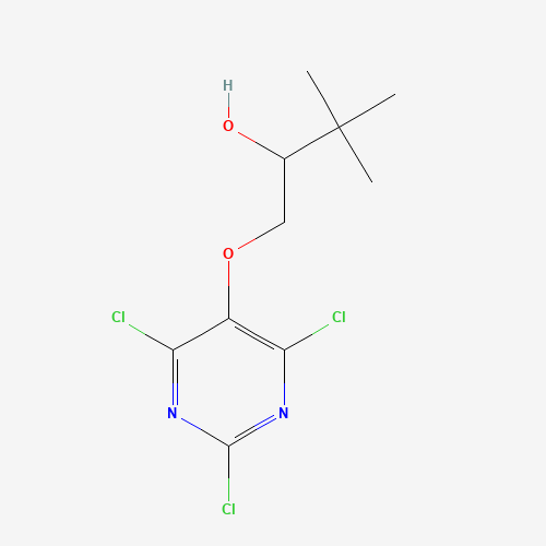 3,3-dimethyl-1-(2,4,6-trichloropyrimidin-5-yl)oxybutan-2-ol (CAS: 1572048-56-6) - Related Chemical Product