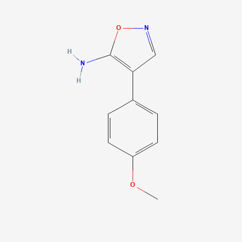 4-(4-methoxyphenyl)-1,2-oxazol-5-amine (CAS: 183666-47-9) - Chemical Structure and Molecular Formula 