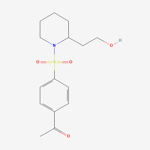 1-[4-[2-(2-hydroxyethyl)piperidin-1-yl]sulfonylphenyl]ethanone (CAS: 871030-80-7) - Related Chemical Product