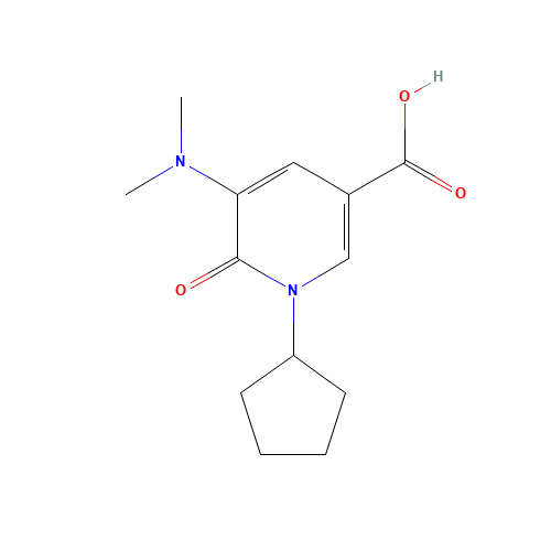 1-cyclopentyl-5-(dimethylamino)-6-oxopyridine-3-carboxylic acid (CAS: 939410-57-8) - Related Chemical Product
