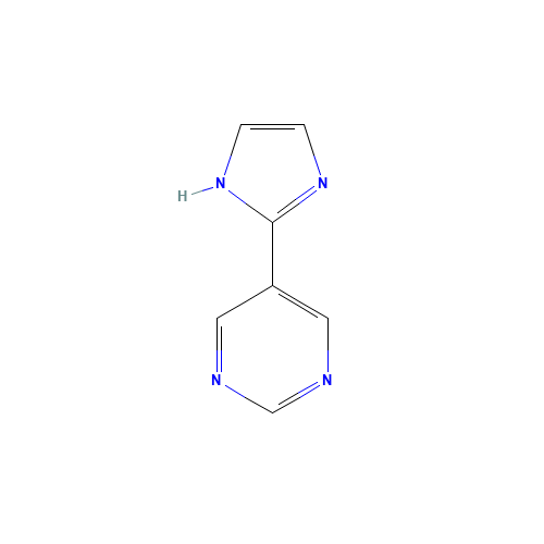 5-(1H-imidazol-2-yl)pyrimidine (CAS: 496795-47-2) - Chemical Structure and Molecular Formula 