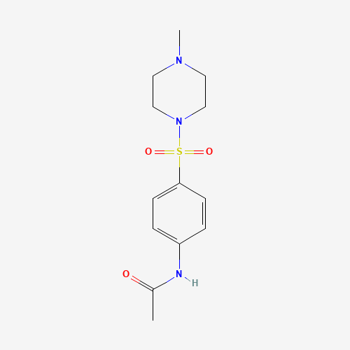 N-[4-(4-methylpiperazin-1-yl)sulfonylphenyl]acetamide (CAS: 88858-84-8) - Chemical Structure and Molecular Formula 