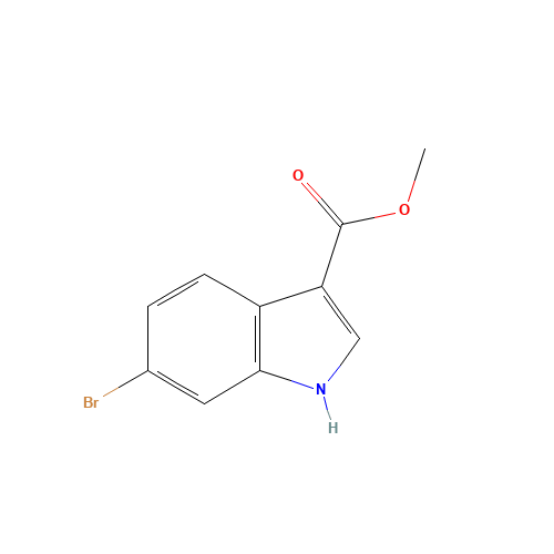 methyl 6-bromo-1H-indole-3-carboxylate (CAS: 868656-97-7) - Chemical Structure and Molecular Formula 