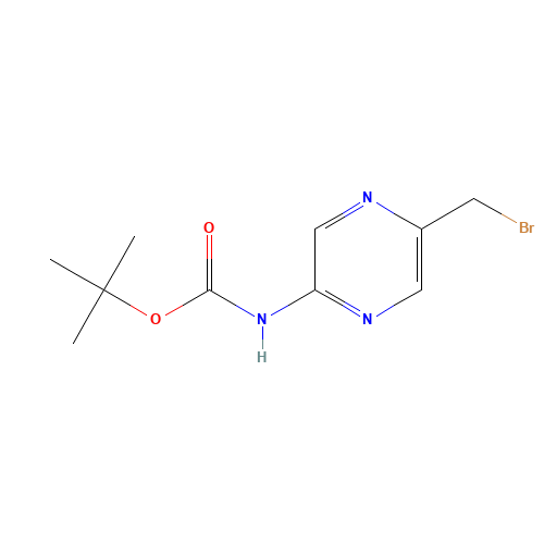 tert-butyl N-[5-(bromomethyl)pyrazin-2-yl]carbamate (CAS: 369638-69-7) - Related Chemical Product