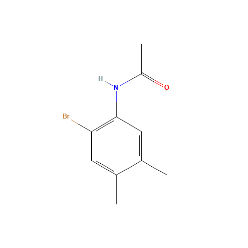 N-(2-bromo-4,5-dimethylphenyl)acetamide (CAS: 22364-28-9) - Chemical Structure and Molecular Formula 