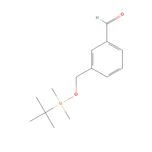 3-[[tert-butyl(dimethyl)silyl]oxymethyl]benzaldehyde (CAS: 81168-11-8) - Chemical Structure and Molecular Formula 