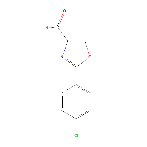 2-(4-chlorophenyl)-1,3-oxazole-4-carbaldehyde (CAS: 59398-91-3) - Chemical Structure and Molecular Formula 
