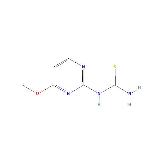 (4-methoxypyrimidin-2-yl)thiourea (CAS: 1323834-35-0) - Chemical Structure and Molecular Formula 