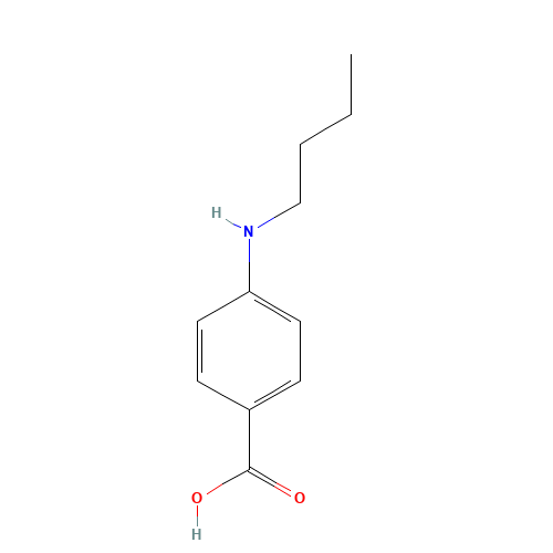 4-(butylamino)benzoic acid (CAS: 4740-24-3) - Chemical Structure and Molecular Formula 