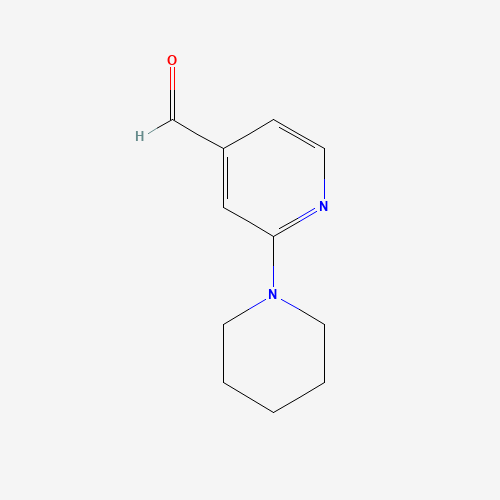 2-piperidin-1-ylpyridine-4-carbaldehyde (CAS: 876316-39-1) - Chemical Structure and Molecular Formula 