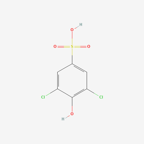 3,5-dichloro-4-hydroxybenzenesulfonic acid (CAS: 25319-98-6) - Chemical Structure and Molecular Formula 