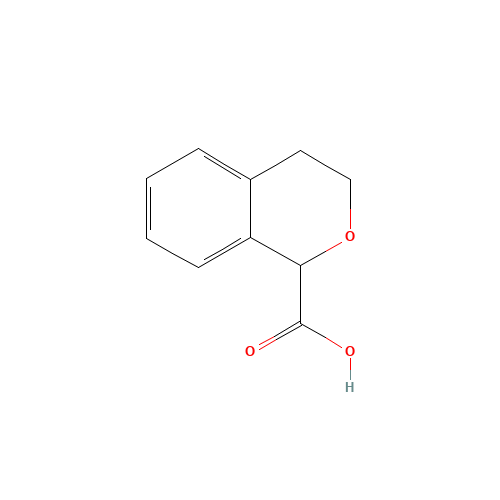 3,4-dihydro-1H-isochromene-1-carboxylic acid (CAS: 13328-85-3) - Chemical Structure and Molecular Formula 