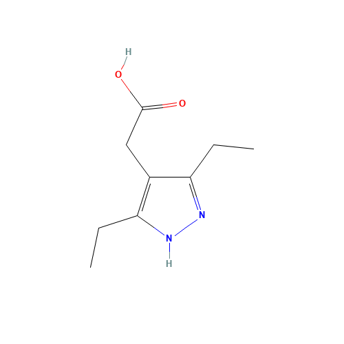 2-(3,5-diethyl-1H-pyrazol-4-yl)acetic acid (CAS: 960061-50-1) - Related Chemical Product
