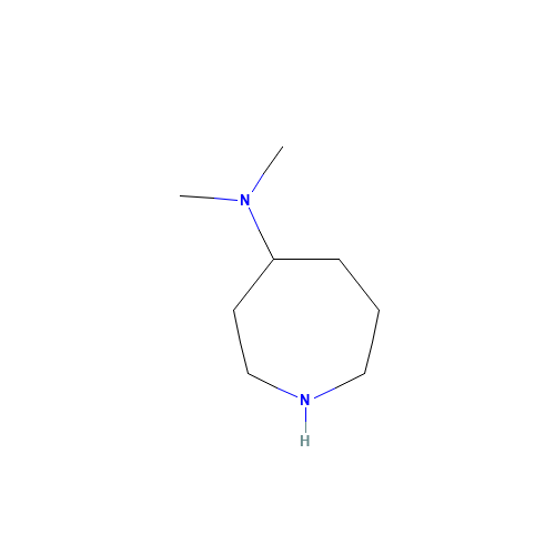 N,N-dimethylazepan-4-amine (CAS: 933704-58-6) - Chemical Structure and Molecular Formula 