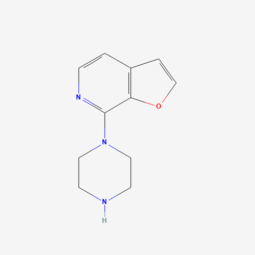 7-piperazin-1-ylfuro[2,3-c]pyridine (CAS: 209160-83-8) - Chemical Structure and Molecular Formula 