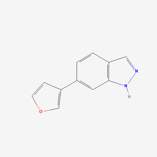 6-(furan-3-yl)-1H-indazole (CAS: 885271-98-7) - Chemical Structure and Molecular Formula 