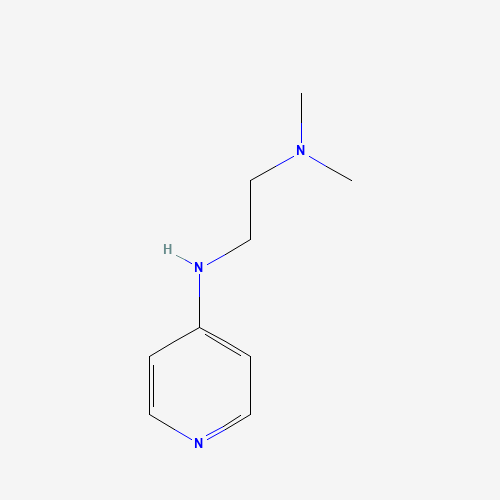 N',N'-dimethyl-N-pyridin-4-ylethane-1,2-diamine (CAS: 63764-14-7) - Chemical Structure and Molecular Formula 