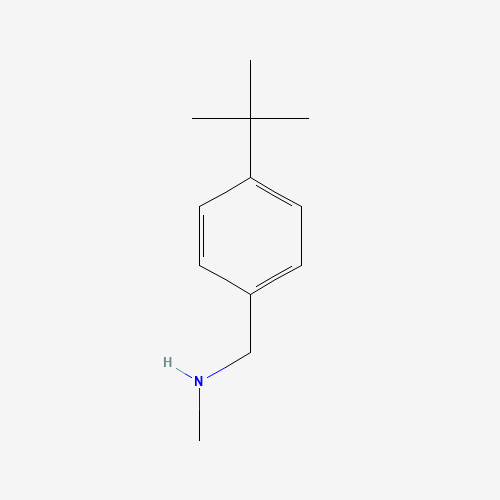 1-(4-tert-butylphenyl)-N-methylmethanamine (CAS: 65542-26-9) - Chemical Structure and Molecular Formula 