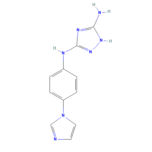 3-N-(4-imidazol-1-ylphenyl)-1H-1,2,4-triazole-3,5-diamine (CAS: 443799-45-9) - Related Chemical Product
