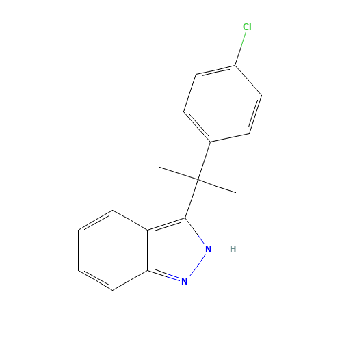 3-[2-(4-chlorophenyl)propan-2-yl]-2H-indazole (CAS: 1402892-45-8) - Related Chemical Product