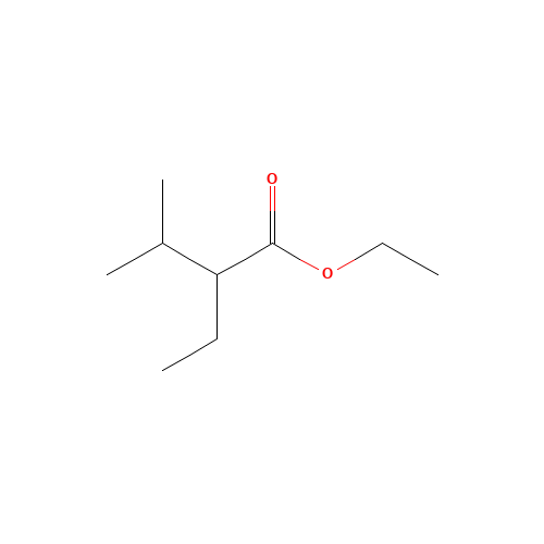ethyl 2-ethyl-3-methylbutanoate (CAS: 63791-85-5) - Chemical Structure and Molecular Formula 