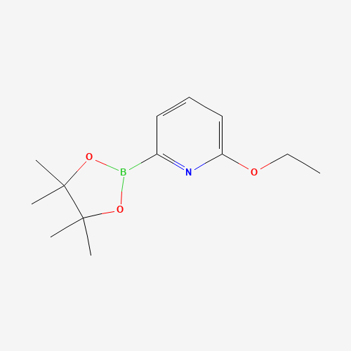 2-ethoxy-6-(4,4,5,5-tetramethyl-1,3,2-dioxaborolan-2-yl)pyridine (CAS: 1310385-03-5) - Chemical Structure and Molecular Formula 