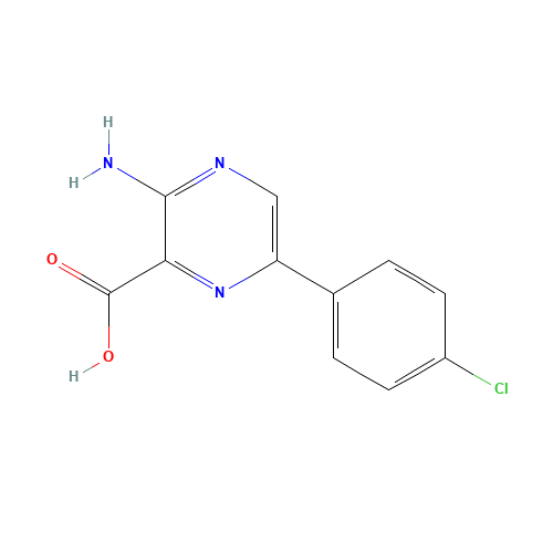 3-amino-6-(4-chlorophenyl)pyrazine-2-carboxylic acid (CAS: 1680-39-3) - Related Chemical Product
