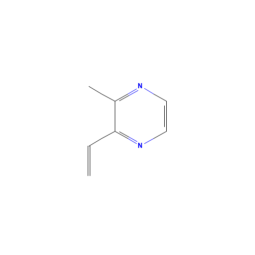 2-ethenyl-3-methylpyrazine (CAS: 25058-19-9) - Chemical Structure and Molecular Formula 