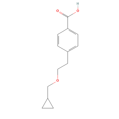 4-[2-(cyclopropylmethoxy)ethyl]benzoic acid (CAS: 913473-09-3) - Related Chemical Product