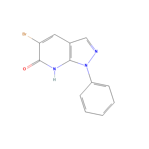 5-bromo-1-phenyl-2H-pyrazolo[3,4-b]pyridin-6-one (CAS: 344792-00-3) - Related Chemical Product