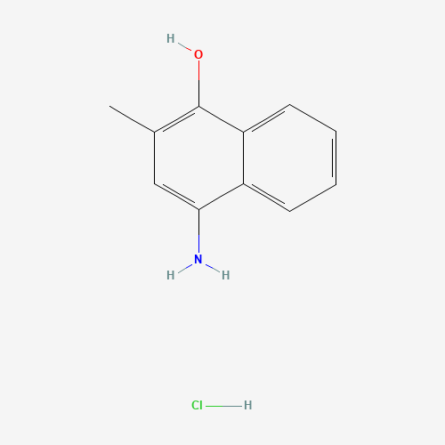 4-amino-2-methylnaphthalen-1-ol;hydrochloride chemical structure 4-amino-2-methylnaphthalen-1-ol;hydrochloride (CAS: 130-24-5) - Chemical Structure and Molecular Formula