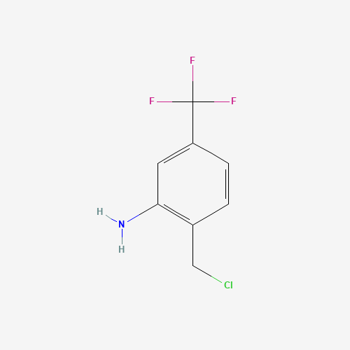 2-(chloromethyl)-5-(trifluoromethyl)aniline (CAS: 939758-33-5) - Chemical Structure and Molecular Formula 