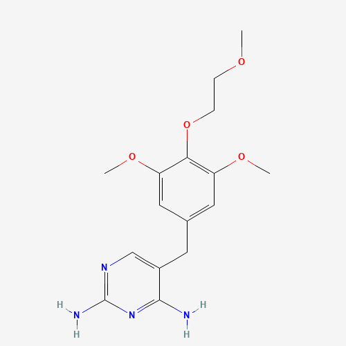 5-[[3,5-dimethoxy-4-(2-methoxyethoxy)phenyl]methyl]pyrimidine-2,4-diamine (CAS: 53808-87-0) - Related Chemical Product