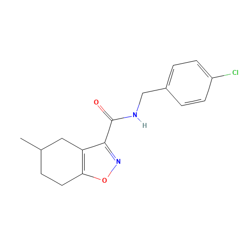 N-[(4-chlorophenyl)methyl]-5-methyl-4,5,6,7-tetrahydro-1,2-benzoxazole-3-carboxamide (CAS: 894587-22-5) - Related Chemical Product