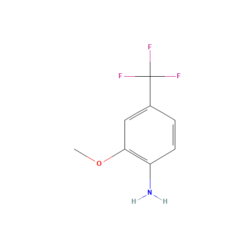 2-methoxy-4-(trifluoromethyl)aniline (CAS: 158727-56-1) - Chemical Structure and Molecular Formula 