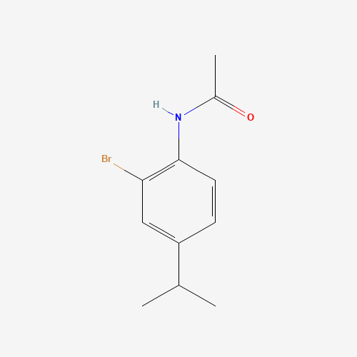 N-(2-bromo-4-propan-2-ylphenyl)acetamide (CAS: 68748-07-2) - Chemical Structure and Molecular Formula 