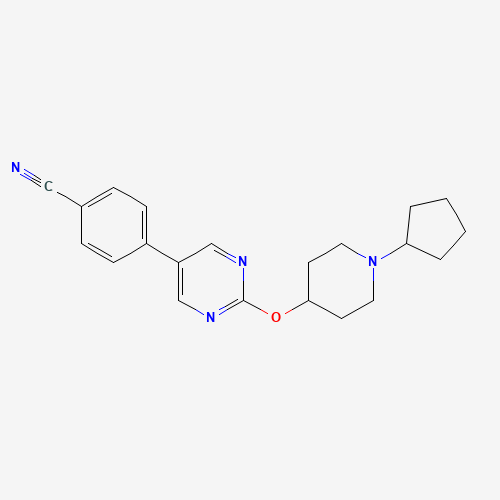 4-[2-(1-cyclopentylpiperidin-4-yl)oxypyrimidin-5-yl]benzonitrile (CAS: 832734-48-2) - Related Chemical Product