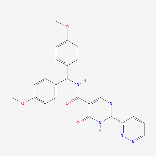 N-[bis(4-methoxyphenyl)methyl]-6-oxo-2-pyridazin-3-yl-1H-pyrimidine-5-carboxamide (CAS: 1187990-87-9) - Related Chemical Product