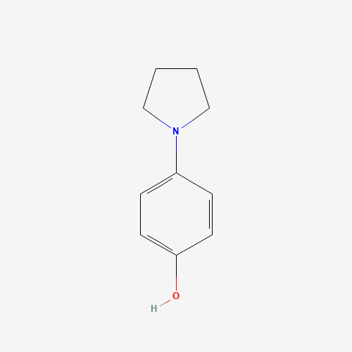 4-pyrrolidin-1-ylphenol (CAS: 1008-97-5) - Chemical Structure and Molecular Formula 