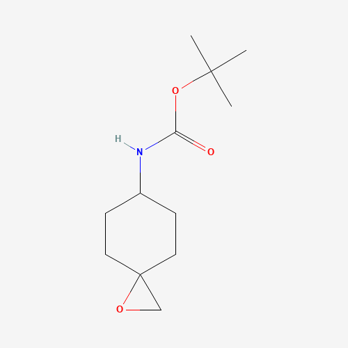 tert-butyl N-(1-oxaspiro[2.5]octan-6-yl)carbamate (CAS: 1214900-26-1) - Chemical Structure and Molecular Formula 