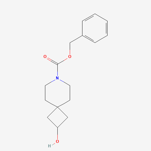benzyl 2-hydroxy-7-azaspiro[3.5]nonane-7-carboxylate (CAS: 147610-99-9) - Chemical Structure and Molecular Formula 