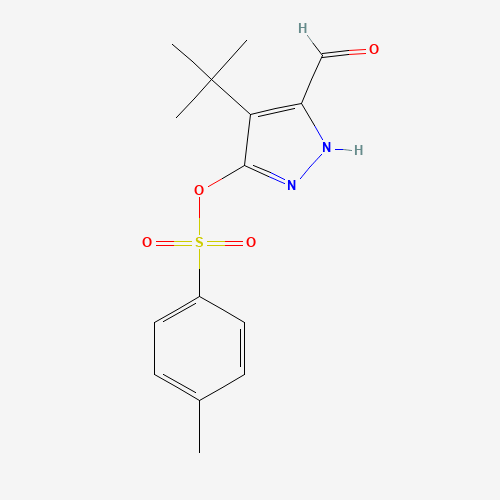 (4-tert-butyl-5-formyl-1H-pyrazol-3-yl) 4-methylbenzenesulfonate (CAS: 265643-79-6) - Related Chemical Product