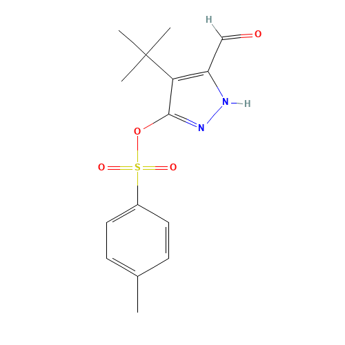 (4-tert-butyl-5-formyl-1H-pyrazol-3-yl) 4-methylbenzenesulfonate (CAS: 265643-79-6) - Related Chemical Product
