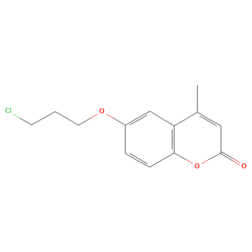 6-(3-chloropropoxy)-4-methylchromen-2-one (CAS: 175135-91-8) - Chemical Structure and Molecular Formula 